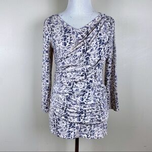 CAbi Long Sleeve Wrap Top Size Small